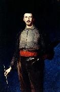 Ludwik de Laveaux Self-portrait with a palette oil on canvas